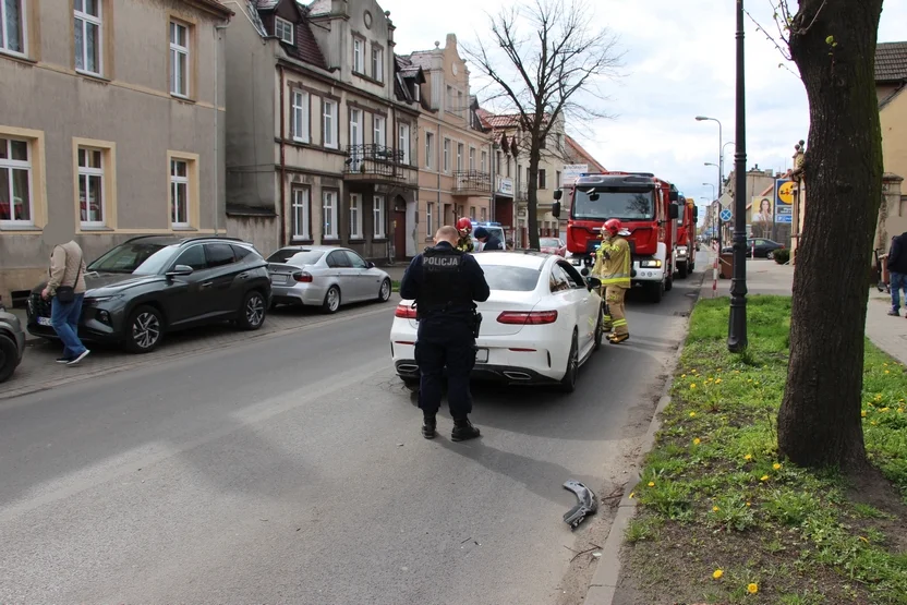 Kolizja na ulicy Kaliskiej w Pleszewie