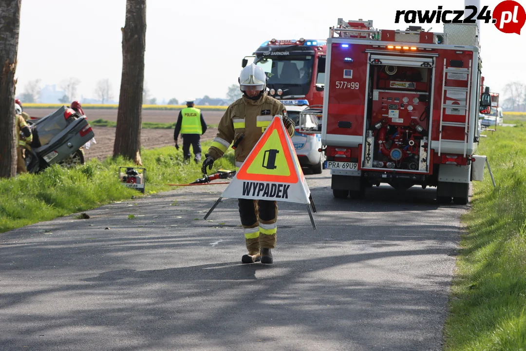 Wypadek śmiertelny na trasie Łaszczyn-Sarnówka