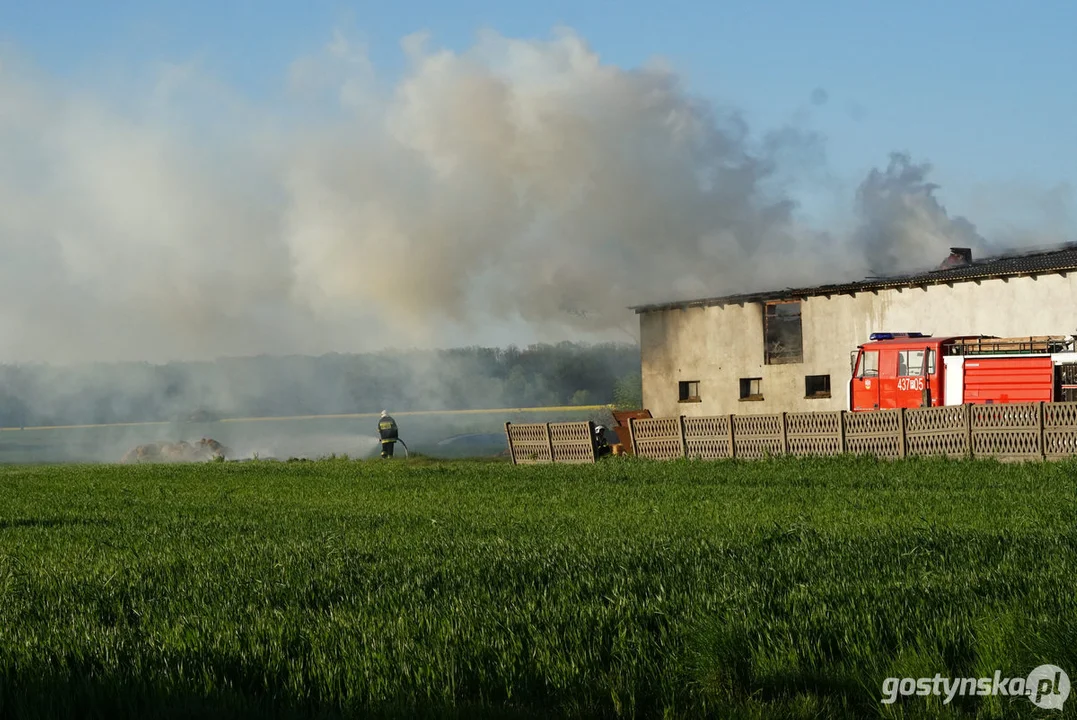 Pożar stodoły w Strumianach