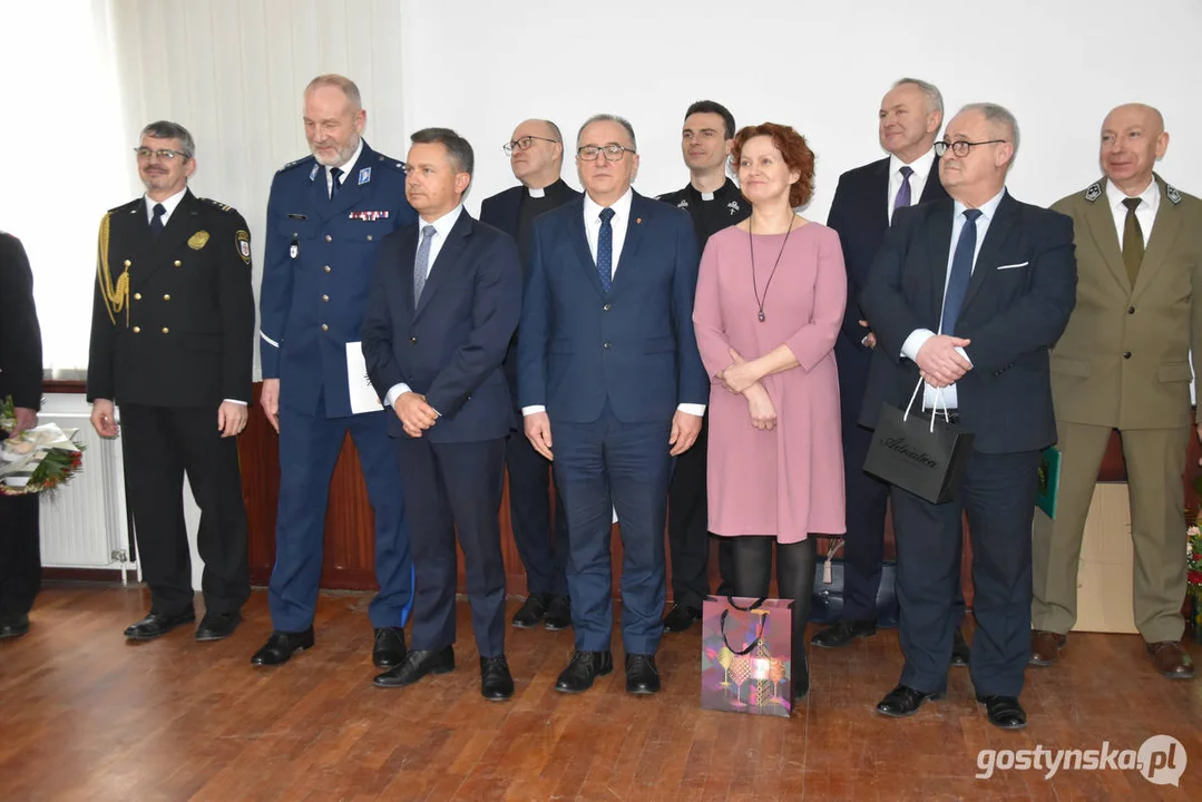 Pożegnanie bryg. Michała Pohla - z-cy komendanta powiatowego Państwowej Straży Pożarnej w Gostyniu