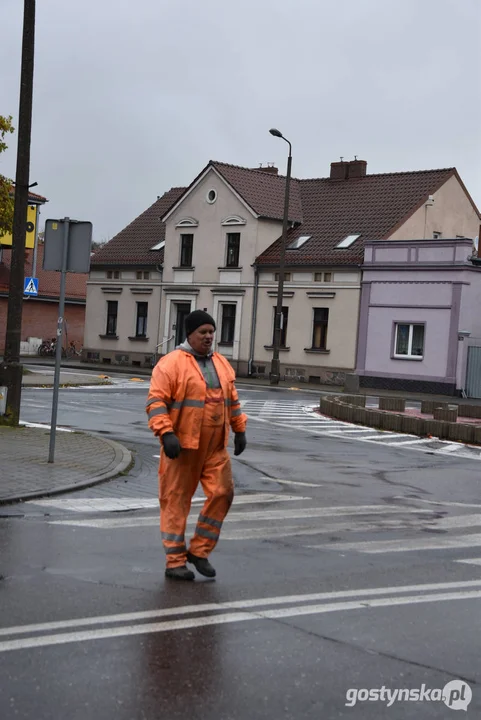 Objazdy w Gostyniu. Remont Skrzyżowania ulicy Europejskiej z ul. Nad Kanią