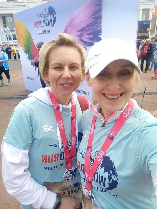 Izabela Porzucek i Kinga Kozłowska w biegu Wings for Life World Run w Poznaniu