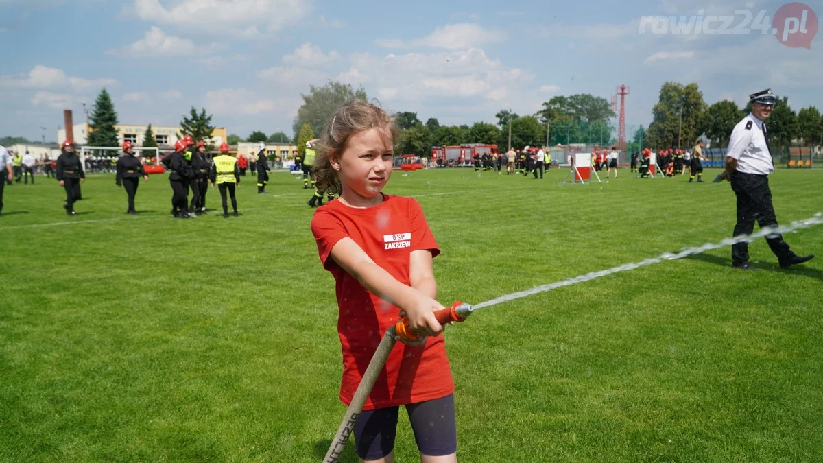 Dziecięce Drużyny Pożarnicze na zawodach w Miejskiej Górce