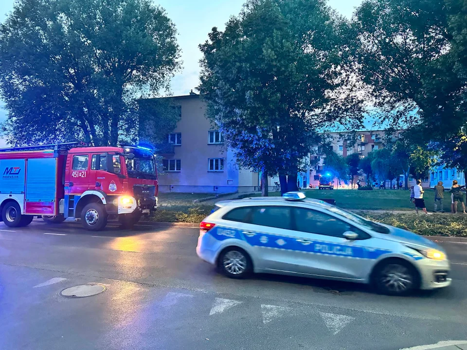 Interwencja służb przy ul. Św. Ducha w Jarocinie