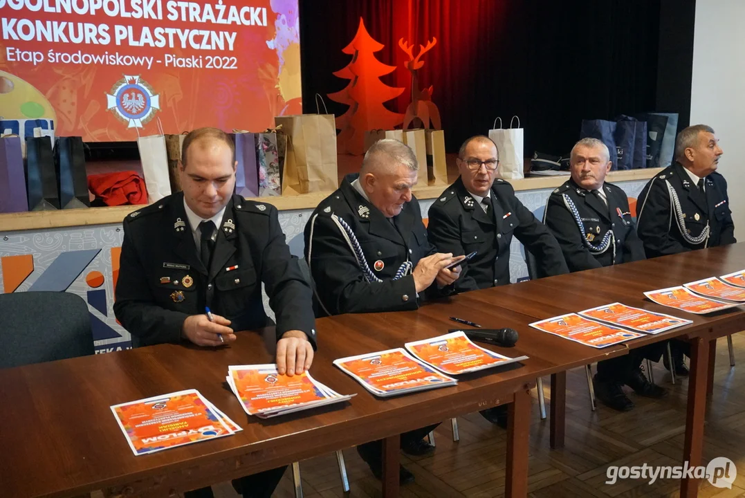 Strażacki konkurs plastyczny w powiecie gostyńskim, etap środowiskowy