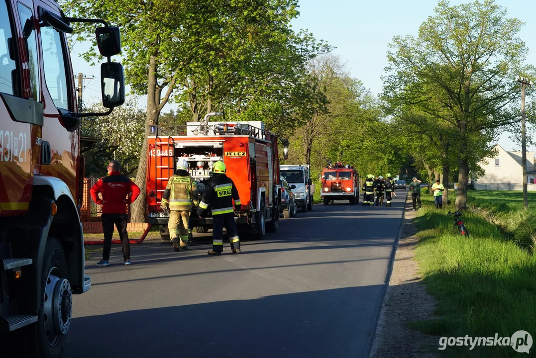 Pożar stodoły w Strumianach