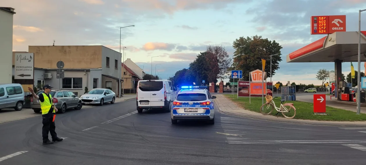 Potrącenie 15-letniej rowerzystki na ul. Poznańskiej w Krobi