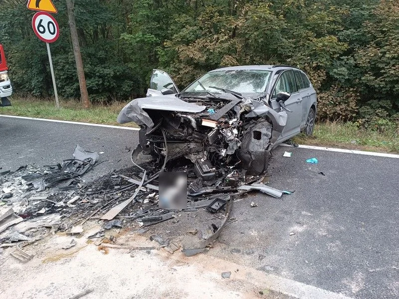 Wypadek śmiertelny za Cieszkowem