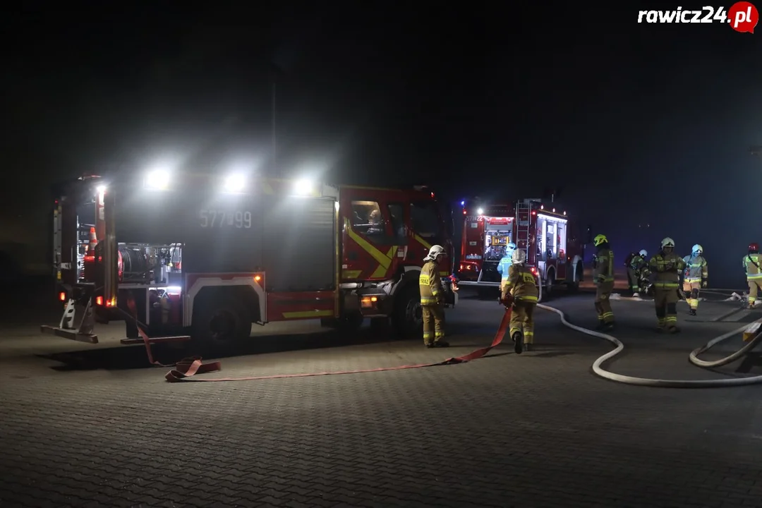 Pożar w rawickiej firmie