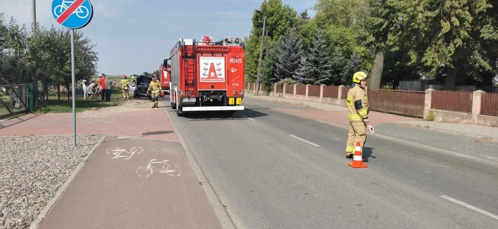 Pożar samochodu w Potarzycy