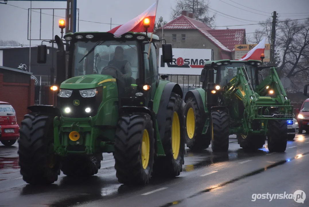 Protesty rolnicze w powiecie gostyńskim 2024