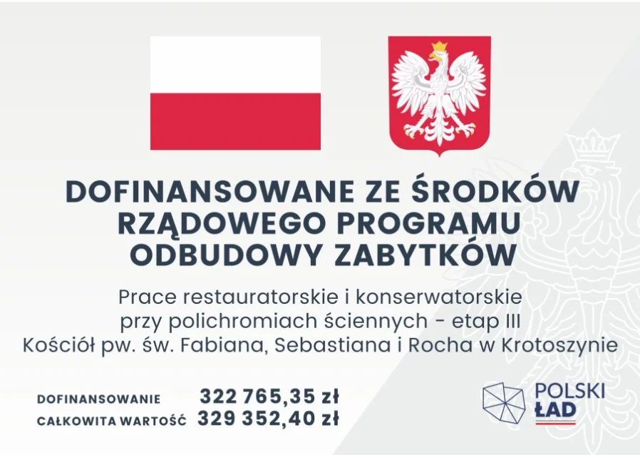 Ponad milion złotych na renowację kościołów w Krotoszynie i Lutogniewie