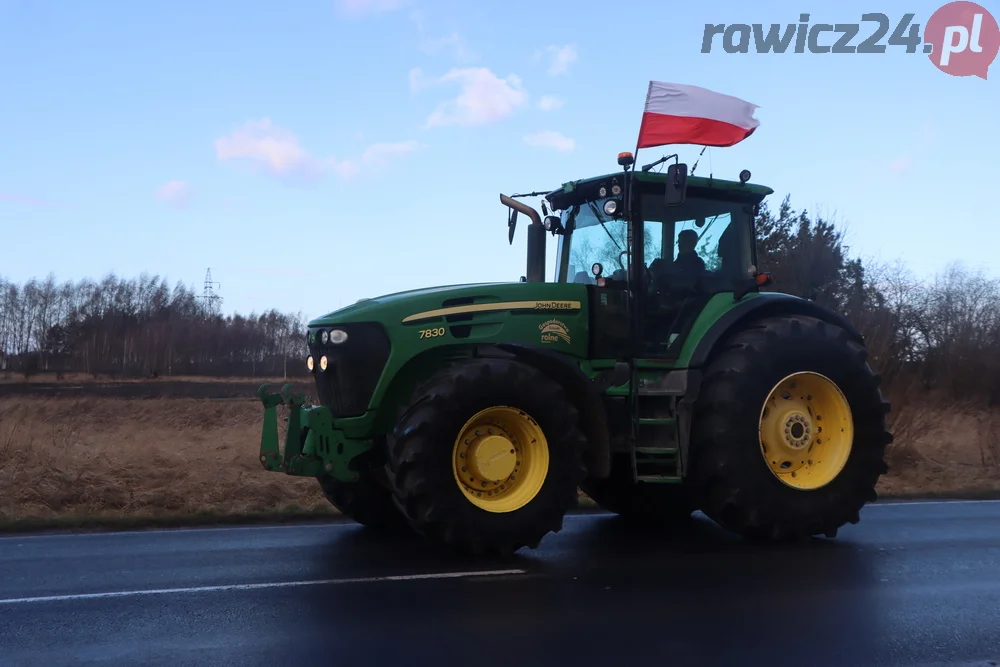 Rolnicy przejechali z gminy Miejska Górka do Rawicza i z powrotem