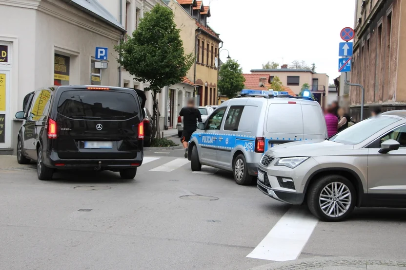 Zderzenie aut na Placu Powstańców Wielkopolskich