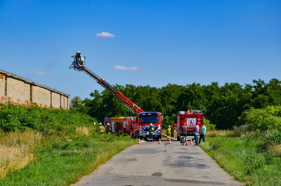 Pożar w Siekierzynie w gminie Żerków