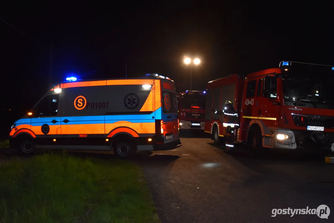 Wypadek śmiertelny na drodze Pogorzela - Gumienice