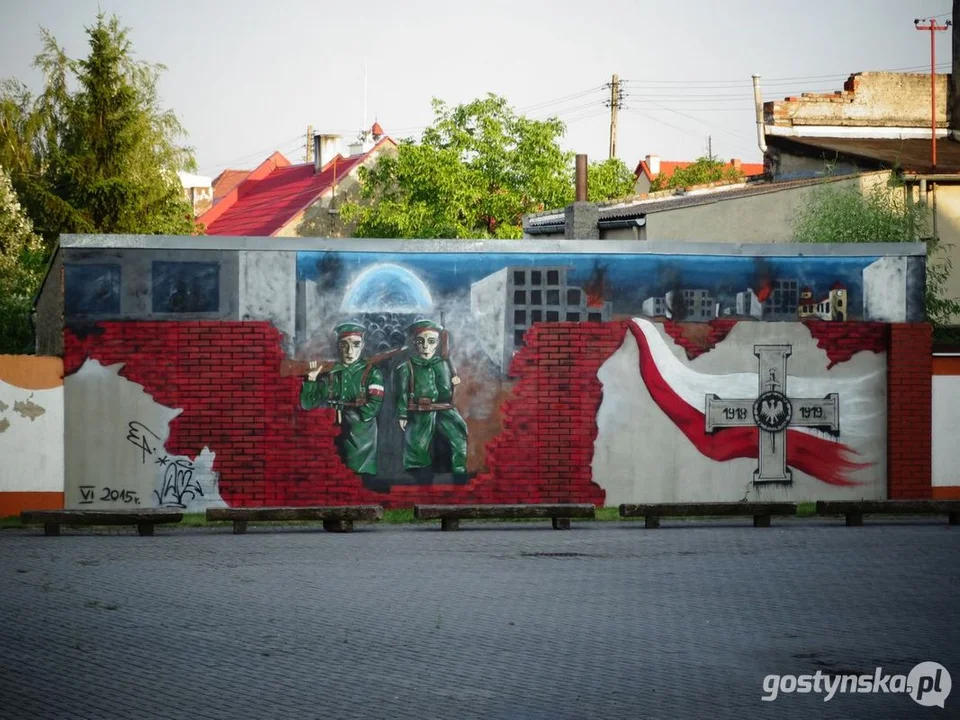 Mural w Borku Wielkopolskim
