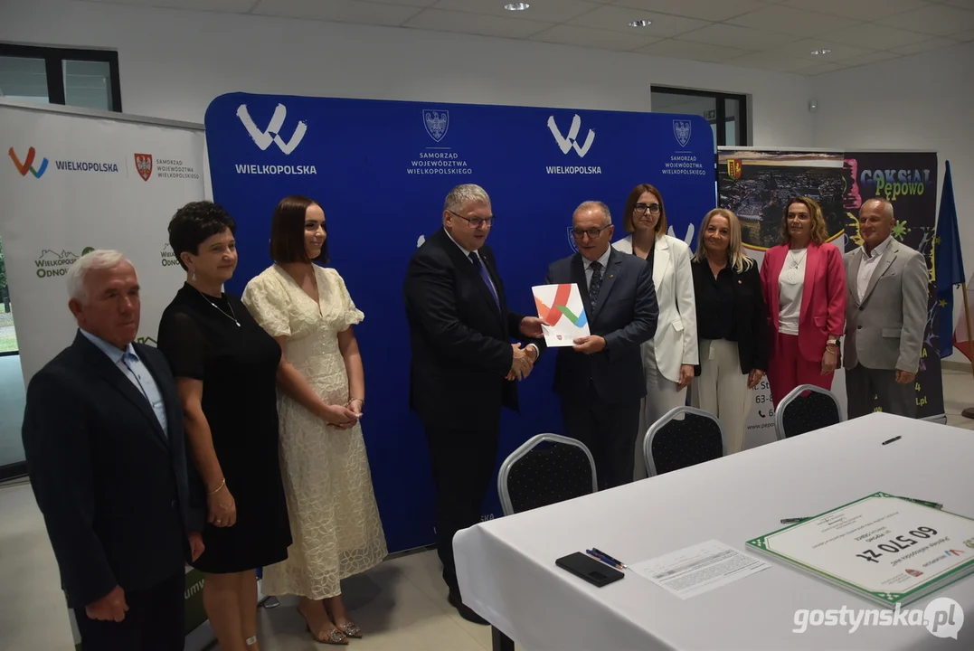 Wręczenie dofinansowań w ramach XV edycji konkursu "Pięknieje wielkopolska wieś" w Pępowie