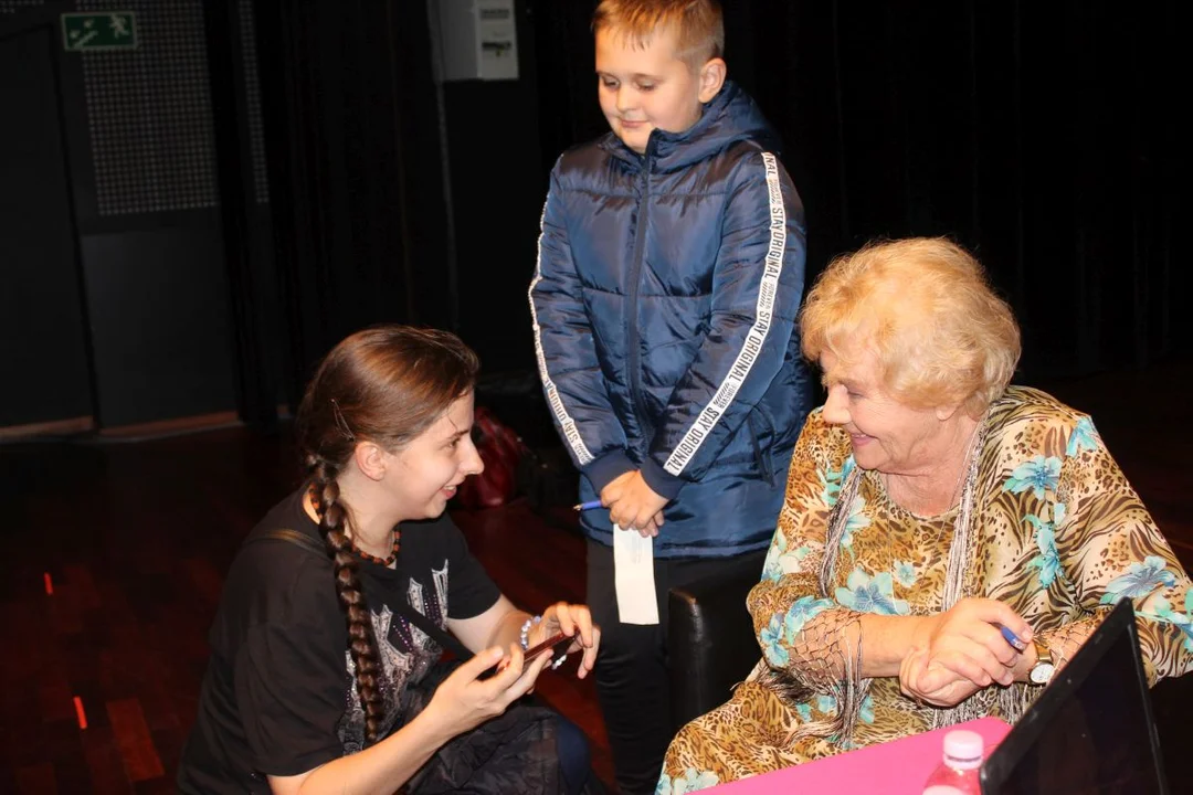 Aktorka Teresa Lipowska, gwiazda "M jak Miłość" w Jarocinie