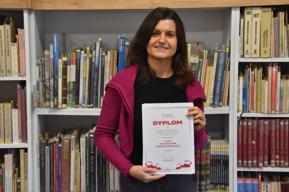Magdalena Andrzejewska ze szkoły podstawowej w Krobi po raz drugi otrzymała nagrodę Ministra Edukacji i Nauki