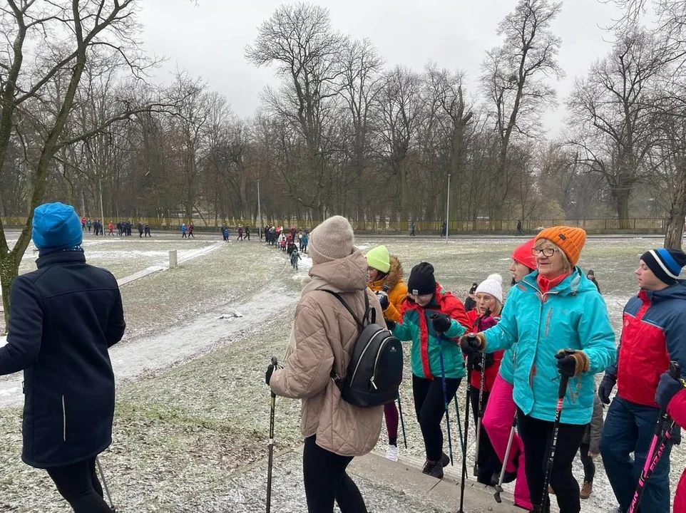 W Żerkowie w ramach 31. Finału WOŚP odbył się Marsz Nordic Walking