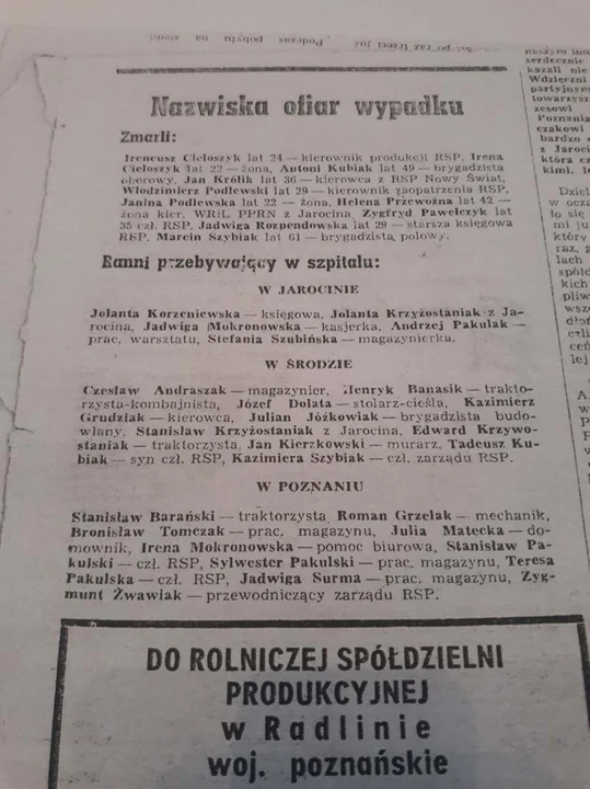 Tragiczny wypadek na moście w Nowym Mieście w 1969