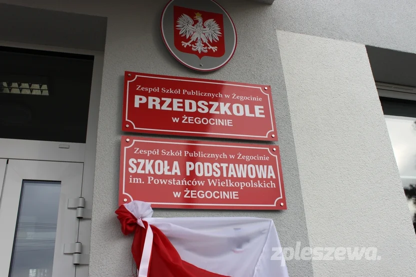 Nadanie imienia Powstańców Wielkopolskich Szkole Podstawowej w Żegocinie