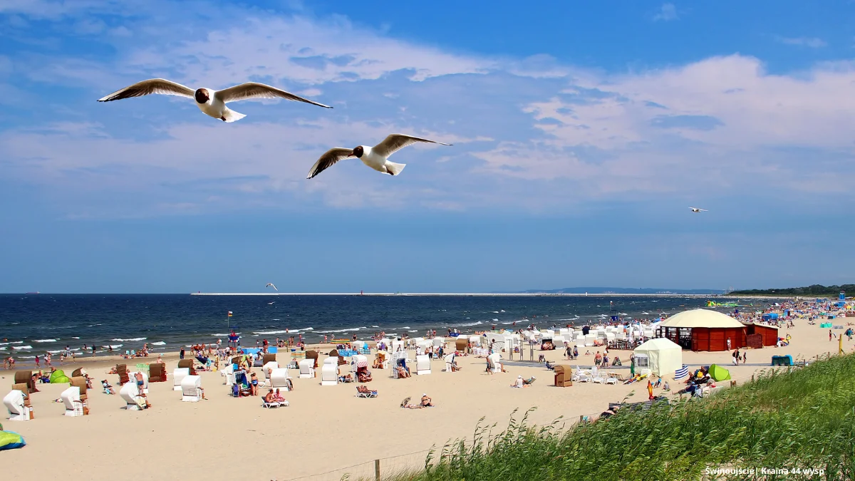 Plaże w Świnoujściu przyciągają turystów