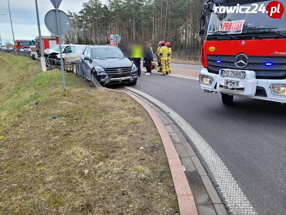 Kolizja przy rondzie Załęcze