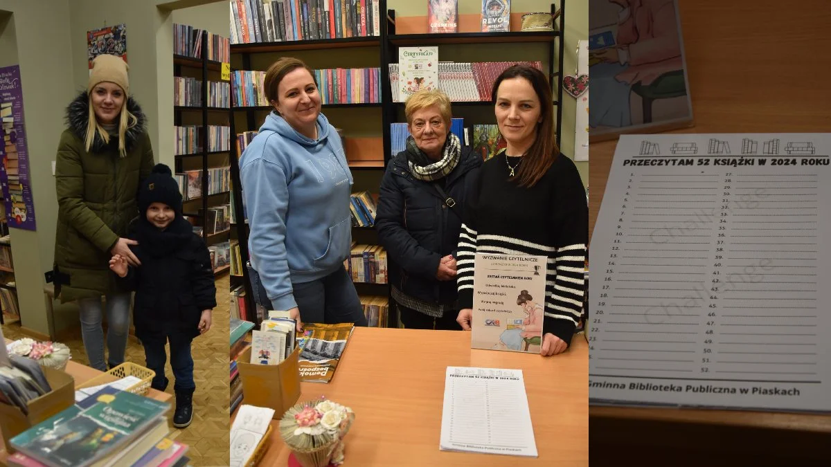 Czytelniczy challenge w Gminnej Bibliotece Publicznej w Piaskach. "Przeczytam 52 książki w 2024 roku" - Zdjęcie główne