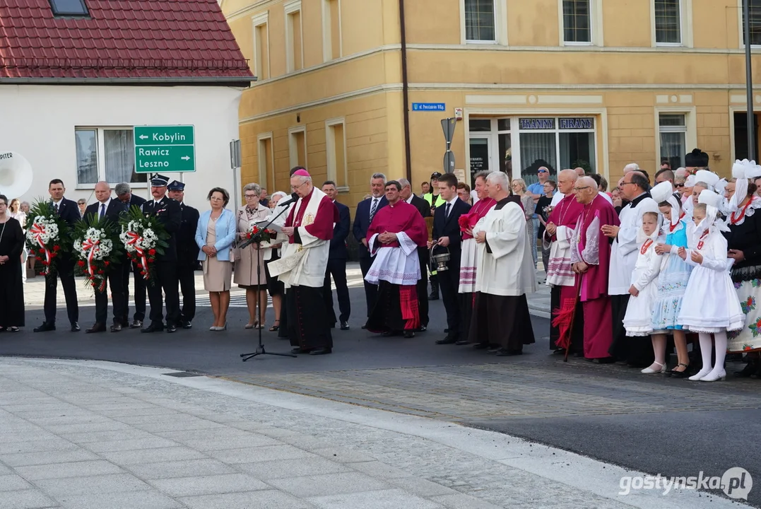 Poświęcenie figury Św. Jana Nepomucena w Krobi