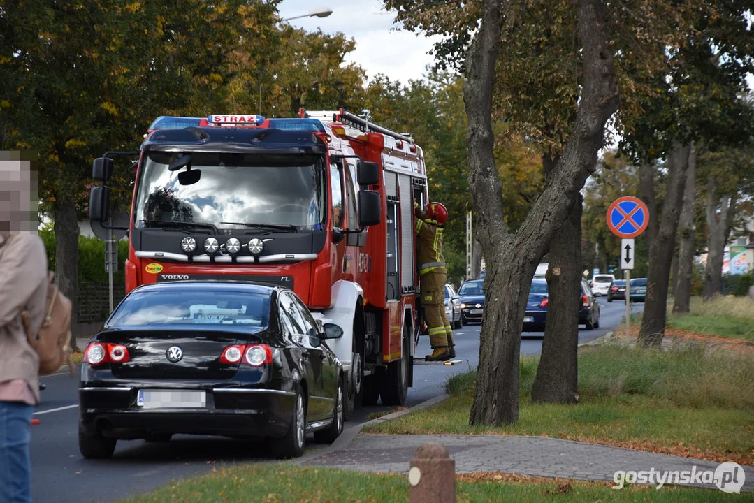 Niedzielny wypadek na ul. Wrocławskiej (DW434) w Gostyniu