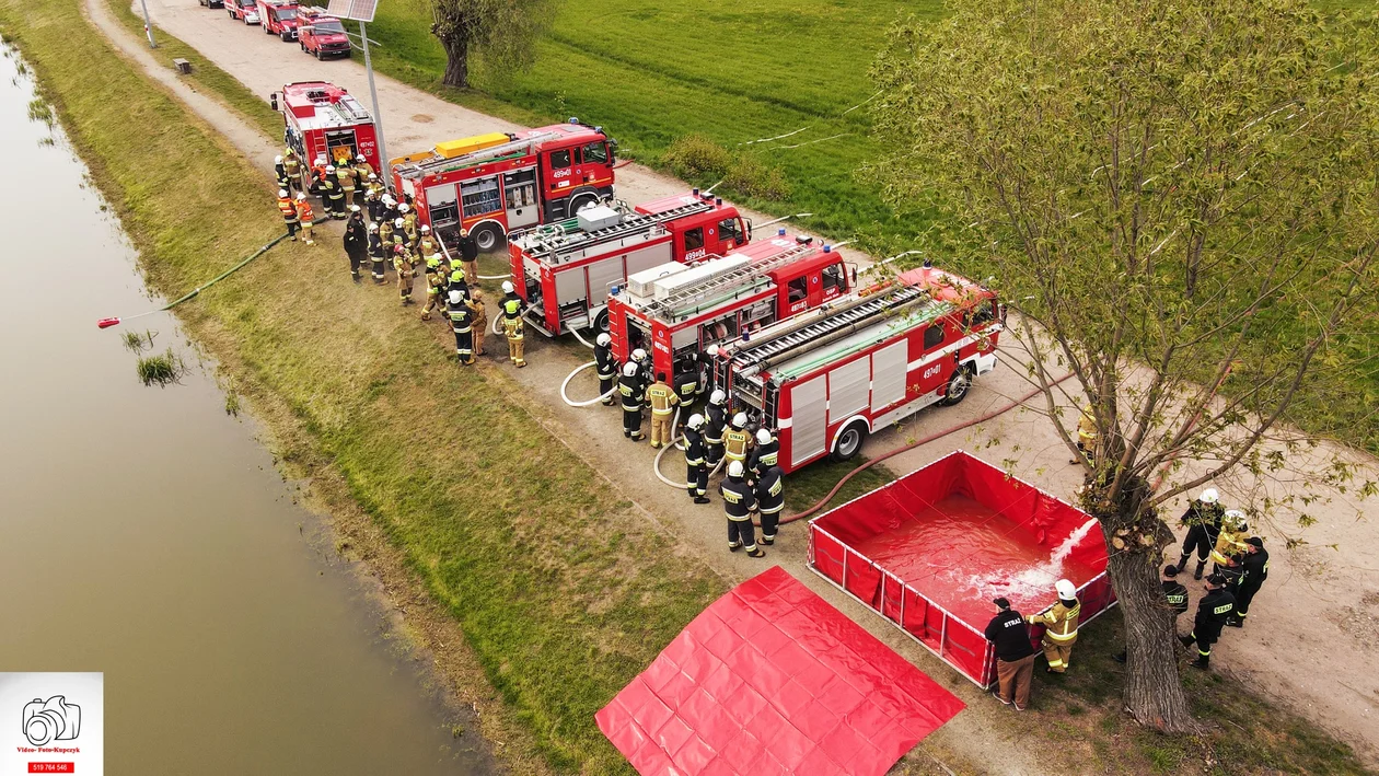 Ćwiczenia strażaków z powiatu krotoszyńskiego