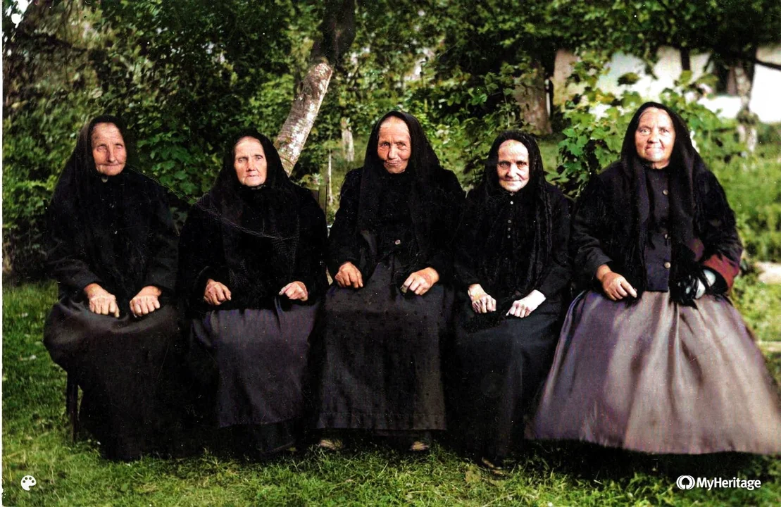 Siostry Włodarskie ogród, Chojno 1901