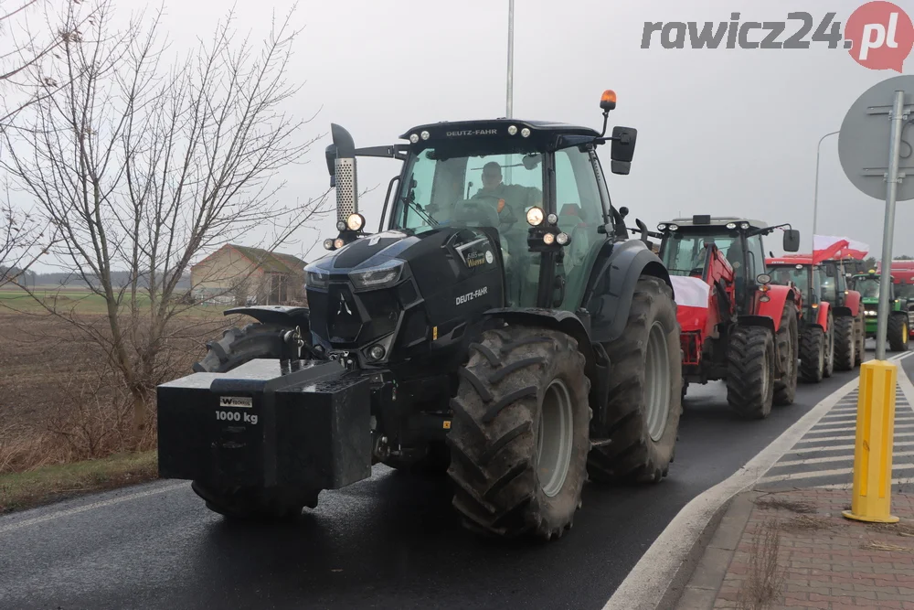 Rolnicy przejechali z gminy Miejska Górka do Rawicza i z powrotem