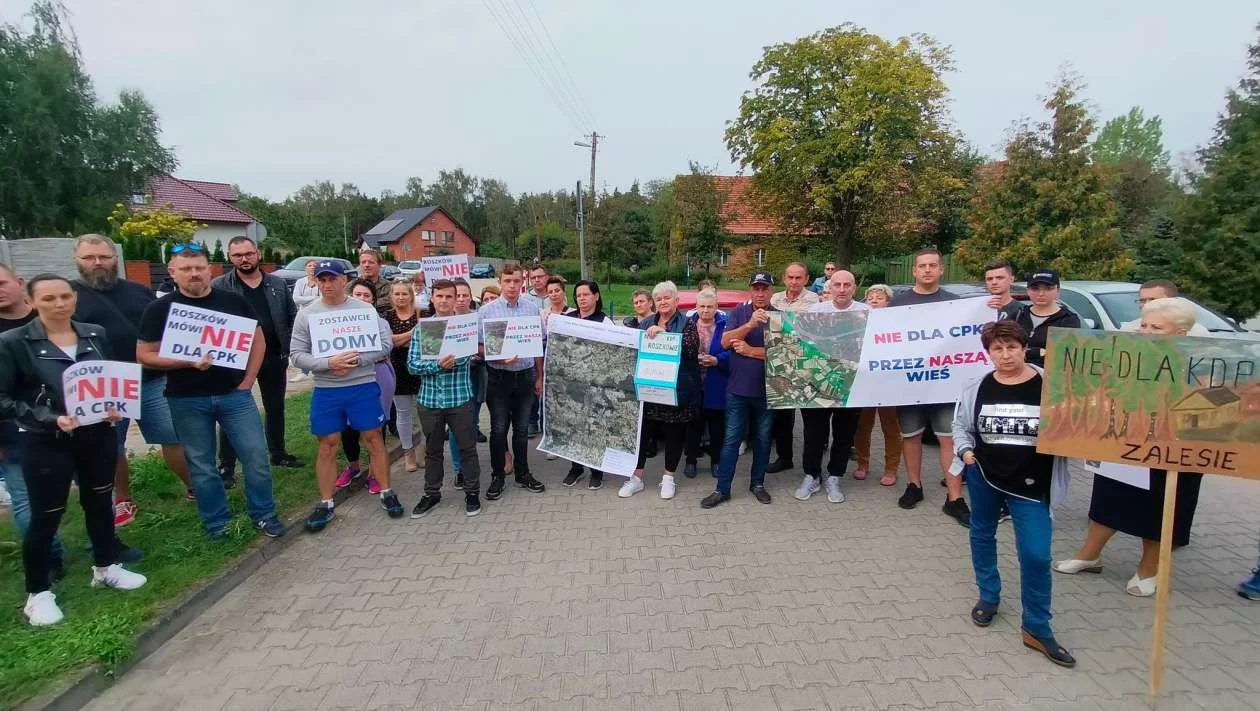 Protest przeciwko CPK - Roszków