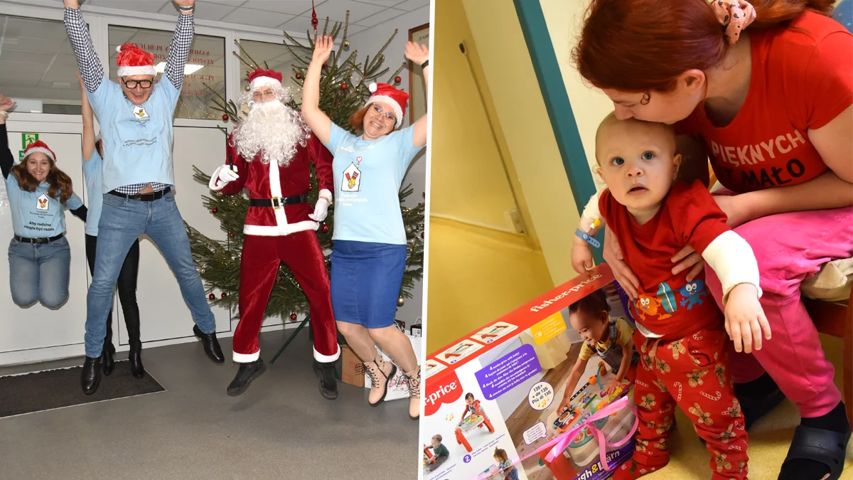 Mikołajkowa wizyta Fundacja Ronalda McDonalda w SPZOZ w Gostyniu uszczęśliwiła małych pacjentów