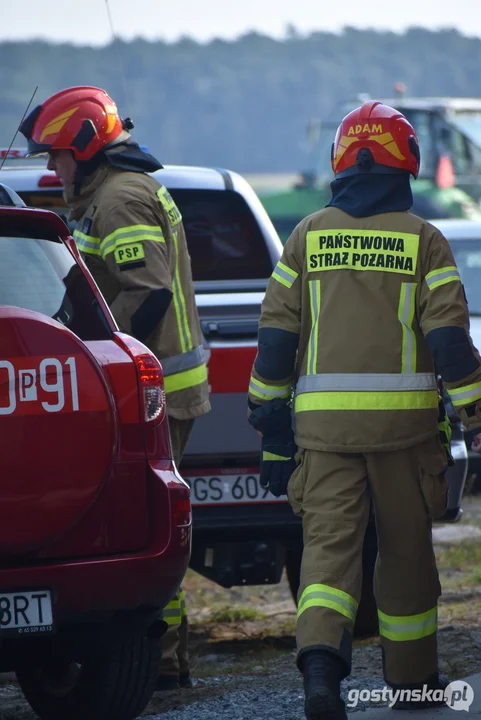Pożar hali zakładu ślusarskiego w Czeluścinie