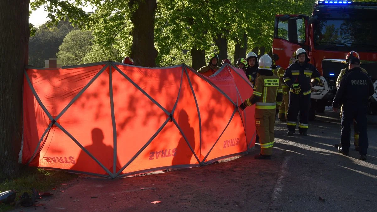 Tragiczny wypadek na trasie Piaski-Pogorzela. Nie żyje 24-letni motocyklista