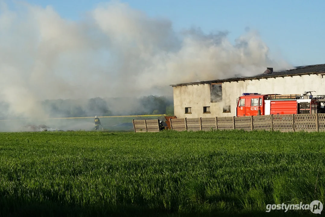 Pożar stodoły w Strumianach