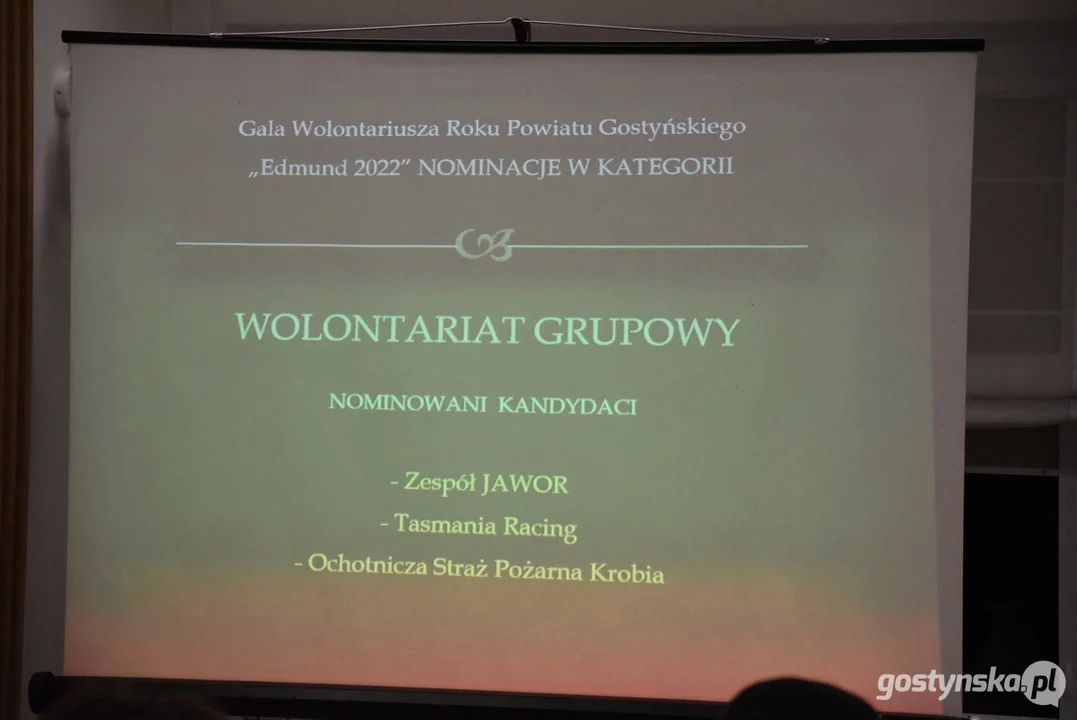 Gala Wolontariusza Roku 2022 Powiatu Gostyńskiego