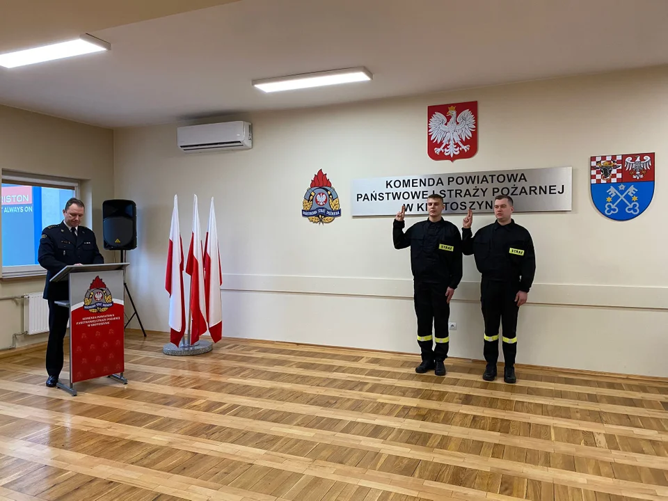 Ślubowanie nowych strażaków w Krotoszynie
