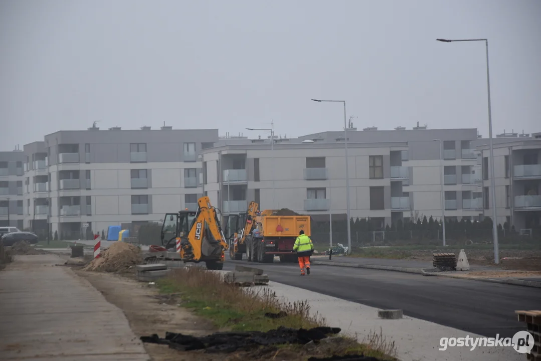 Budowa nowej drogi-łącznika, al. Niepodległości w Gostyniu