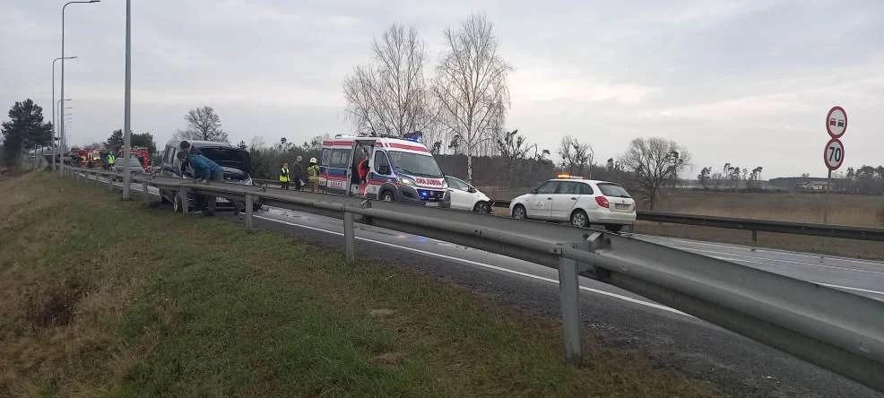 Wypadek na DK 11 w Nowym Mieście