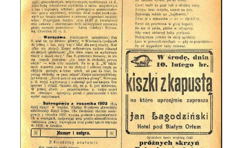 Zakupy przed Wielkanocą w Gostyniu 100 lat temu. Świąteczna reklama