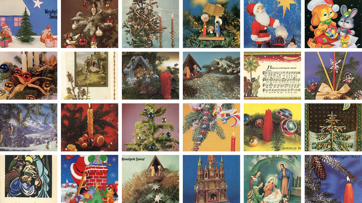 Kartki bożonarodzeniowe - ten zwyczaj odchodzi do lamusa. Zobaczcie, jak wyglądały świąteczne pocztówki 30 i 40 lat temu - Zdjęcie główne