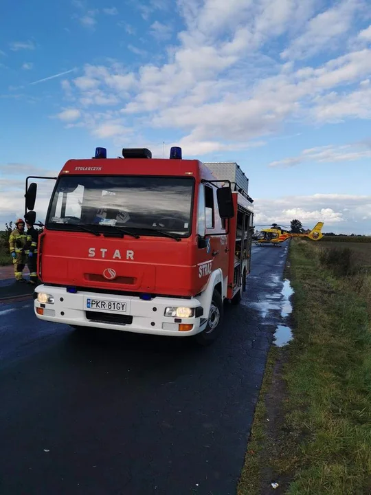 Wypadek na drodze Krotoszyn - Rozdrażew