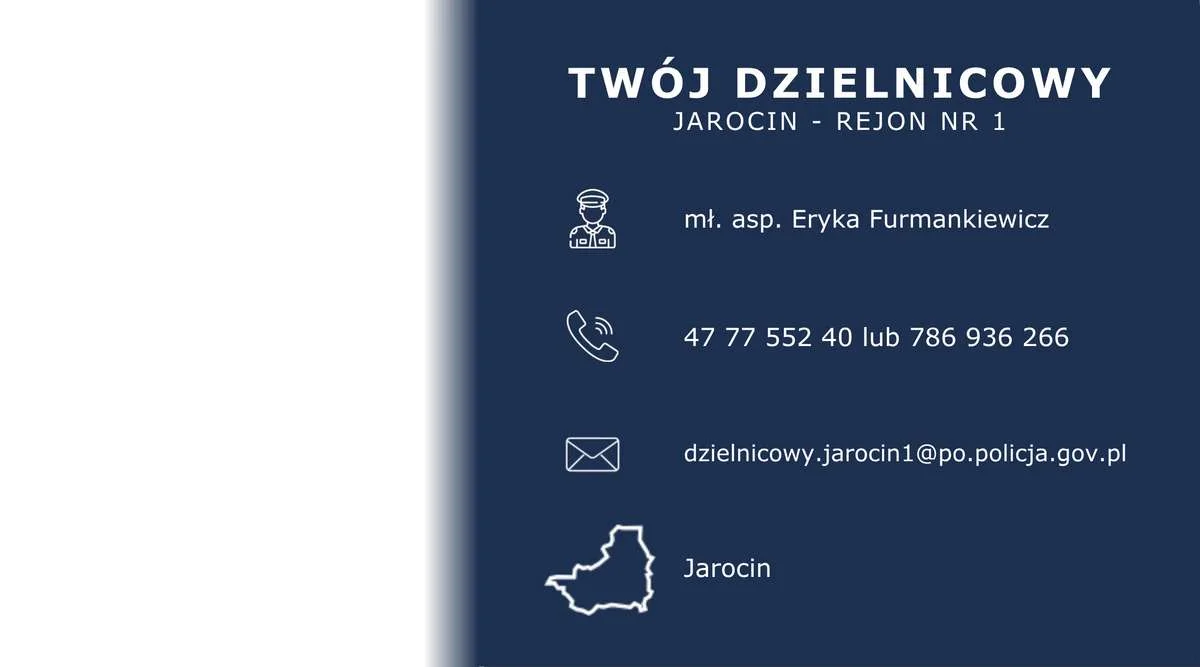 Mł. asp. Erykę Furmankiewicz z Rewiru Dzielnicowych Komendy Powiatowej Policji w Jarocinie.