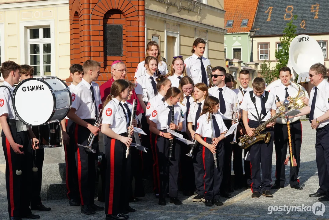 Poświęcenie figury Św. Jana Nepomucena w Krobi