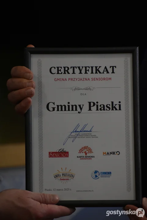 Gmina Piaski w programie "Gmina Przyjazna Seniorom"